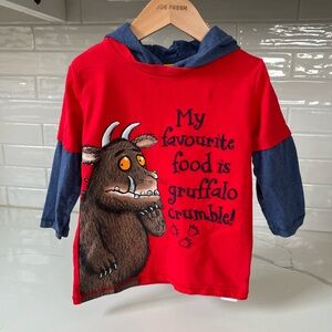 The Gruffalo Long Sleeve Shirt with Hood 2015 18-24M Kids Nostalgic